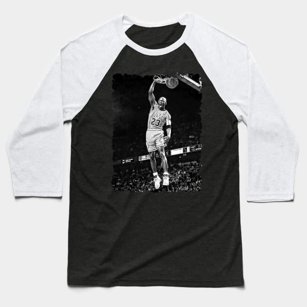 Michael Jordan Dunks Baseball T-Shirt by Toko Baju